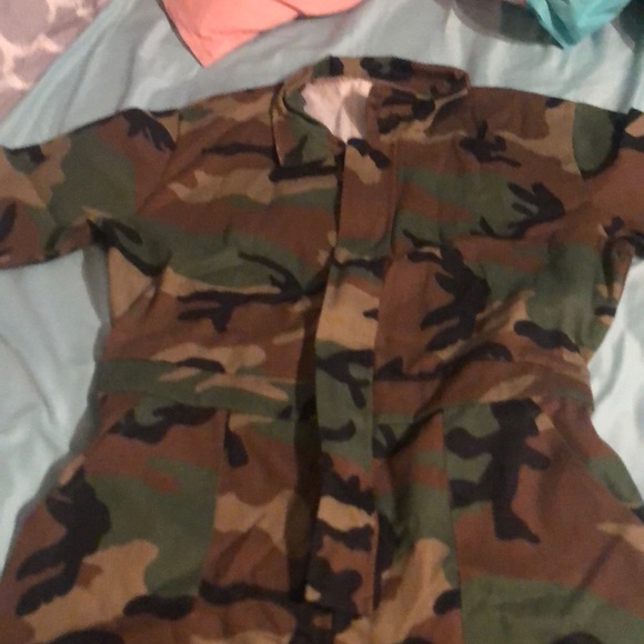 Army Fatigue Romper - Picture 3 of 4